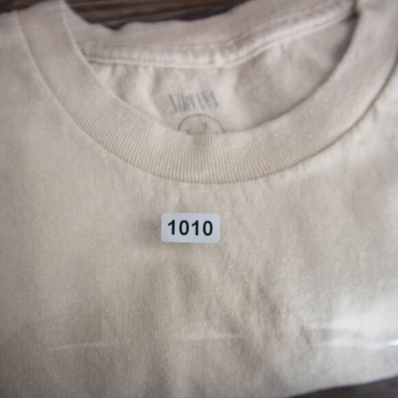 Nirvana Logo Tee Mens Small Beige - Picture 8 of 8
